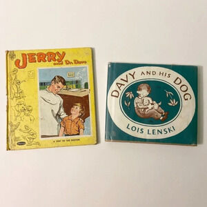 Vintage 1964 Jerry and Dr Dave and Davy and his Dog Childrens  Books